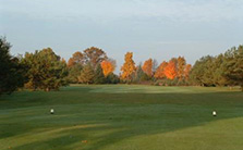 sunset view of golf course